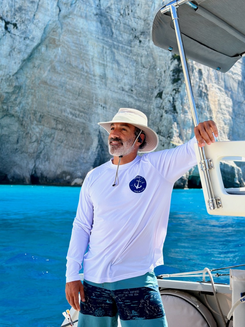 Sailing the cliffs of Zakynthos